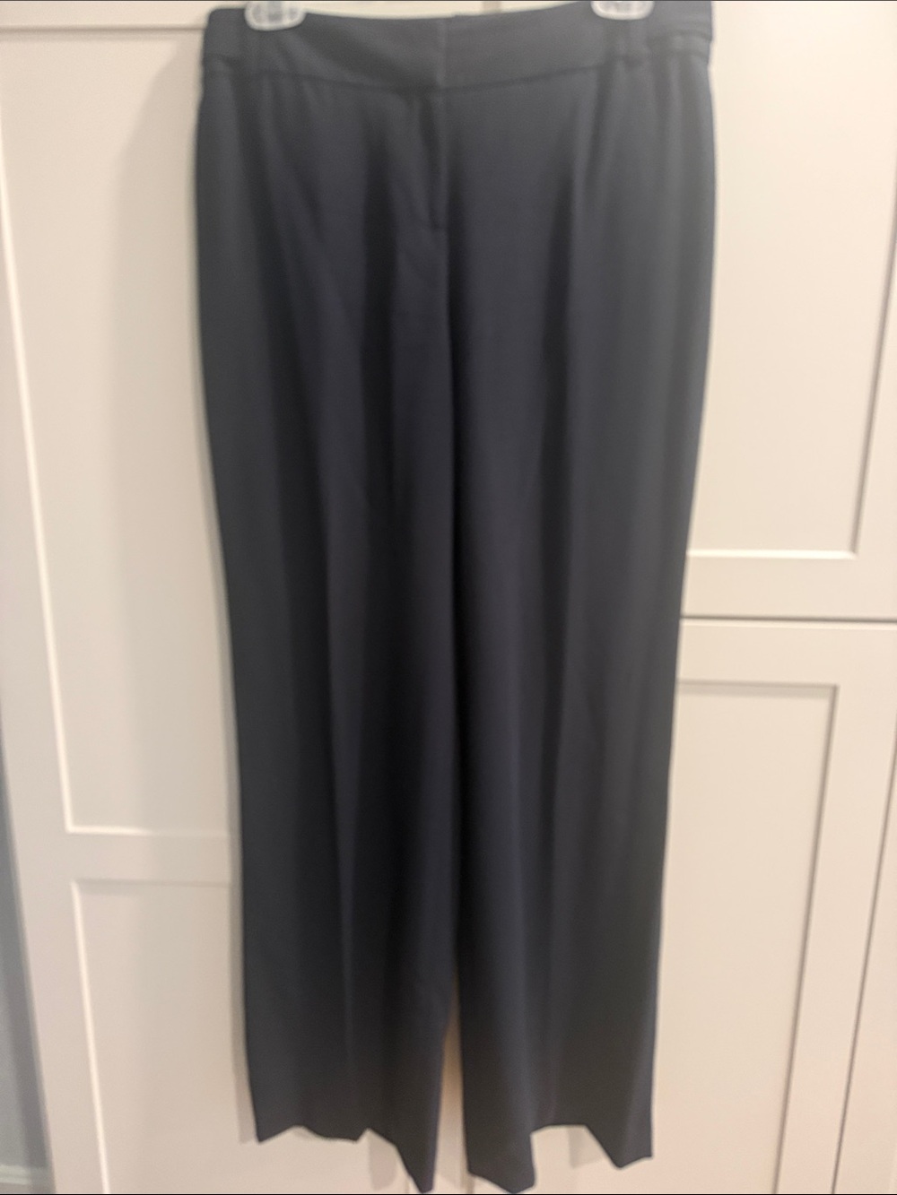 Classic Ann Taylor Navy Wide-Leg Dress Pants